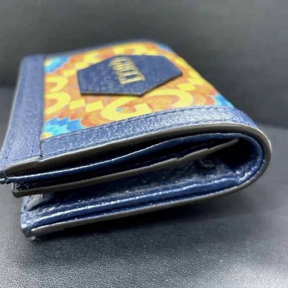 Gucci GG Centennial Kaleidescope Bi-Fold Wallet 676297 Blue - Picture 6 of 10